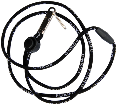 Fox40 Black Breakaway Lanyard